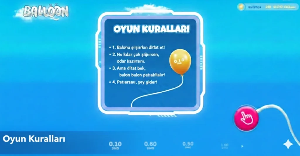 Balloon Oyunu - Resmi Web Sitesi